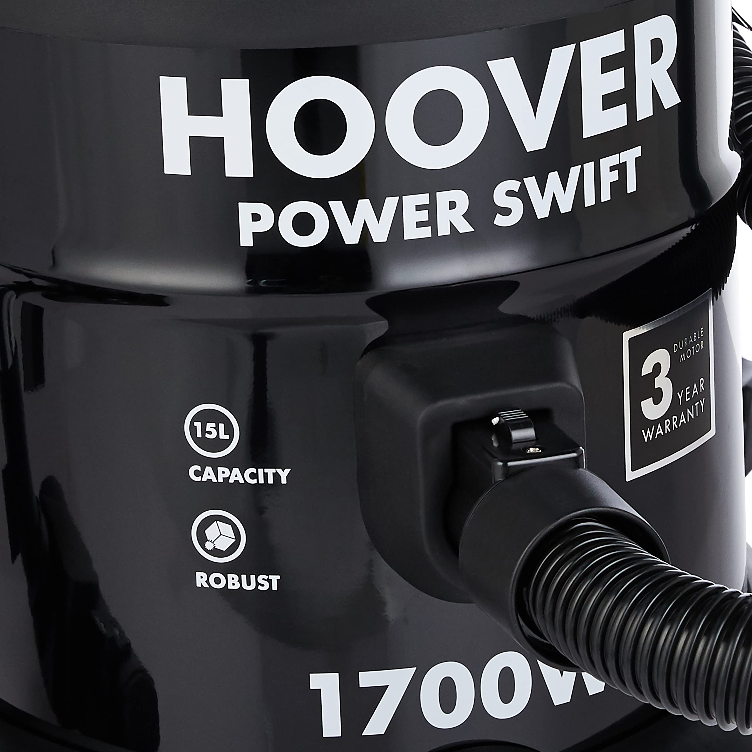Hoover Power Swift Tank Vacuum Cleaner 1700W, Black , 1 year warranty Hoover Power Swift Tank Vacuum Cleaner 1700W, Black , 1 year warranty